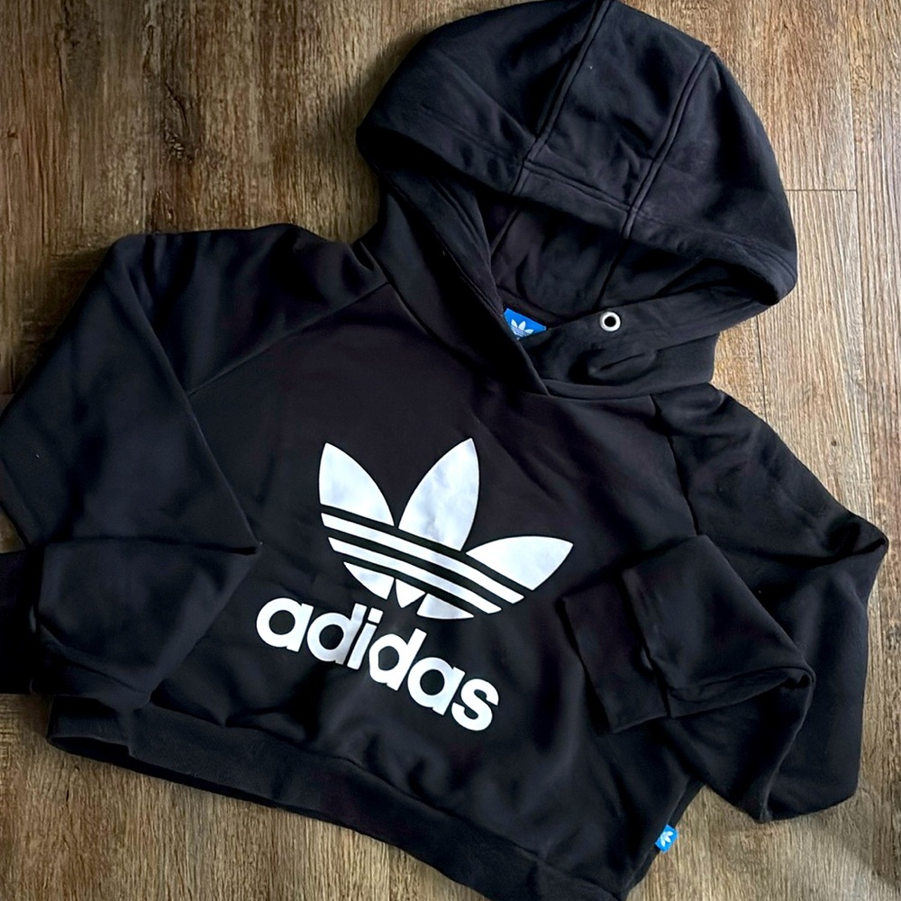 Adidas Cropped Hoodie - Picture 1 of 7